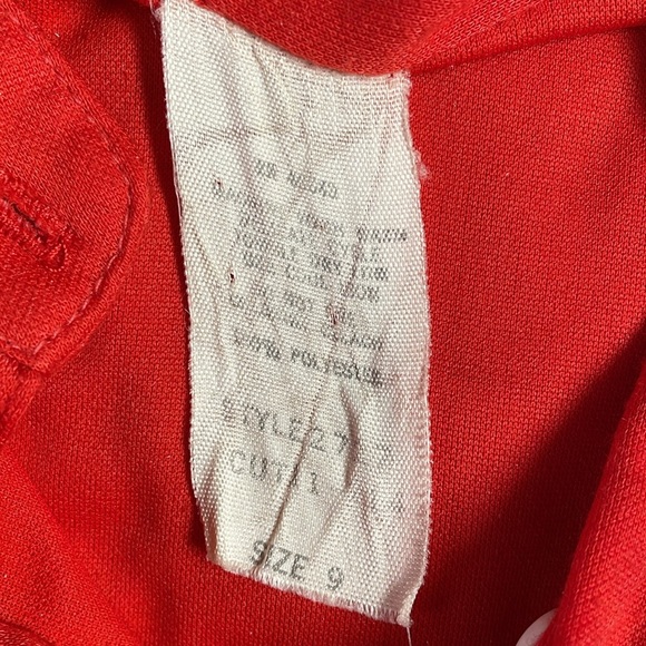 Timely Trends Ladies Dress, Size 9, Red, Vintage 80’s 90’s - Picture 6 of 8